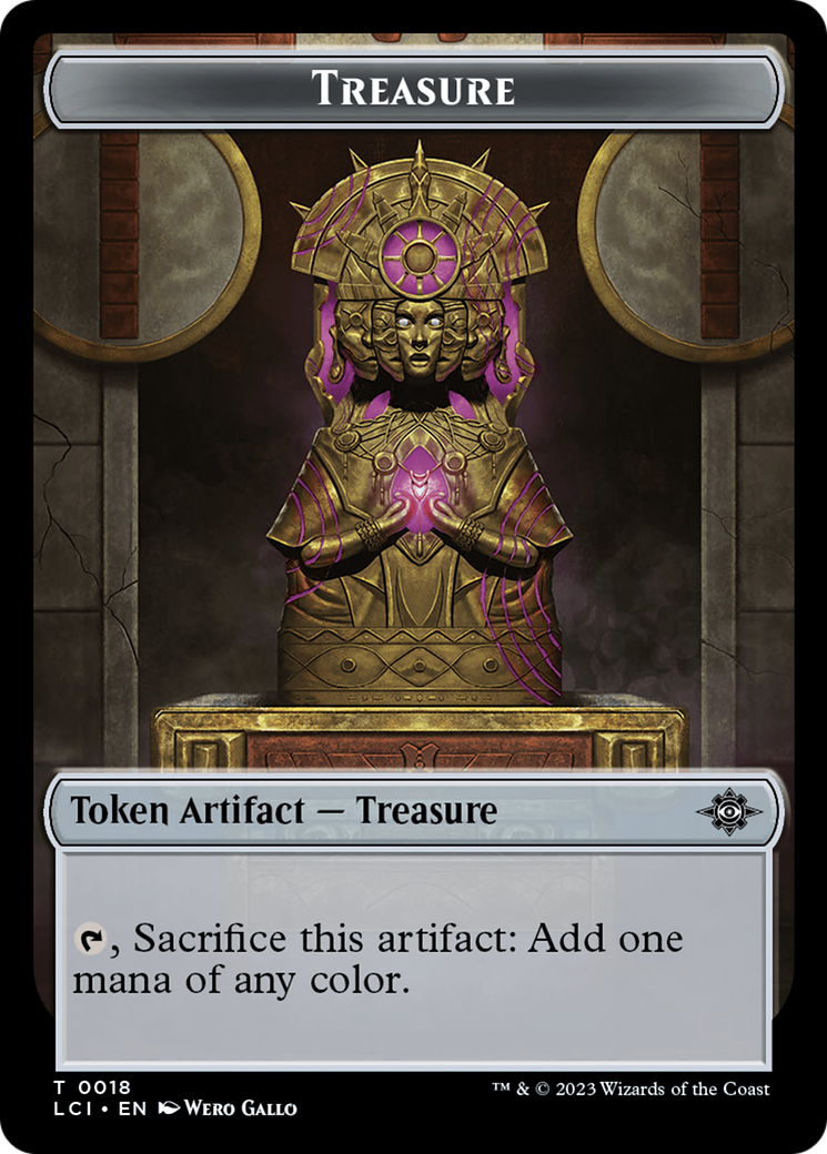 Treasure (0018) // Gnome Soldier Double-Sided Token [The Lost Caverns of Ixalan Tokens] | Pegasus Games WI