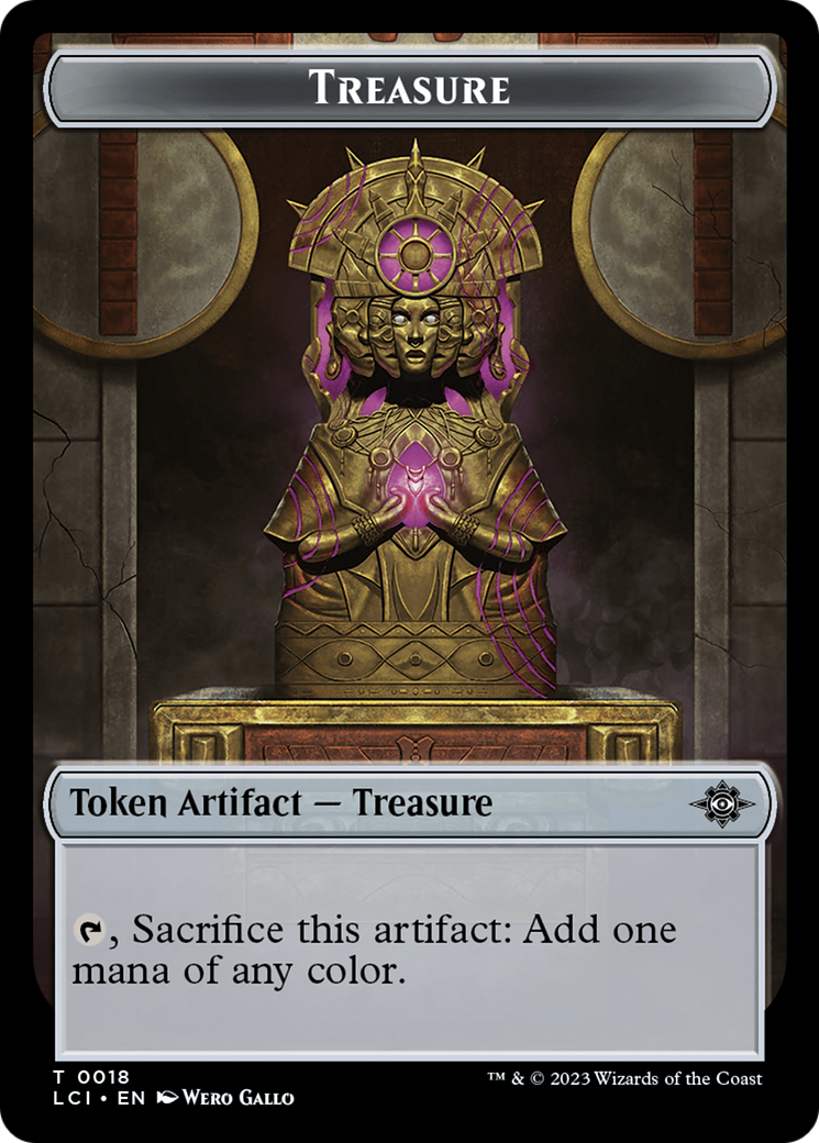 Treasure (0018) // Bat Double-Sided Token [The Lost Caverns of Ixalan Tokens] | Pegasus Games WI