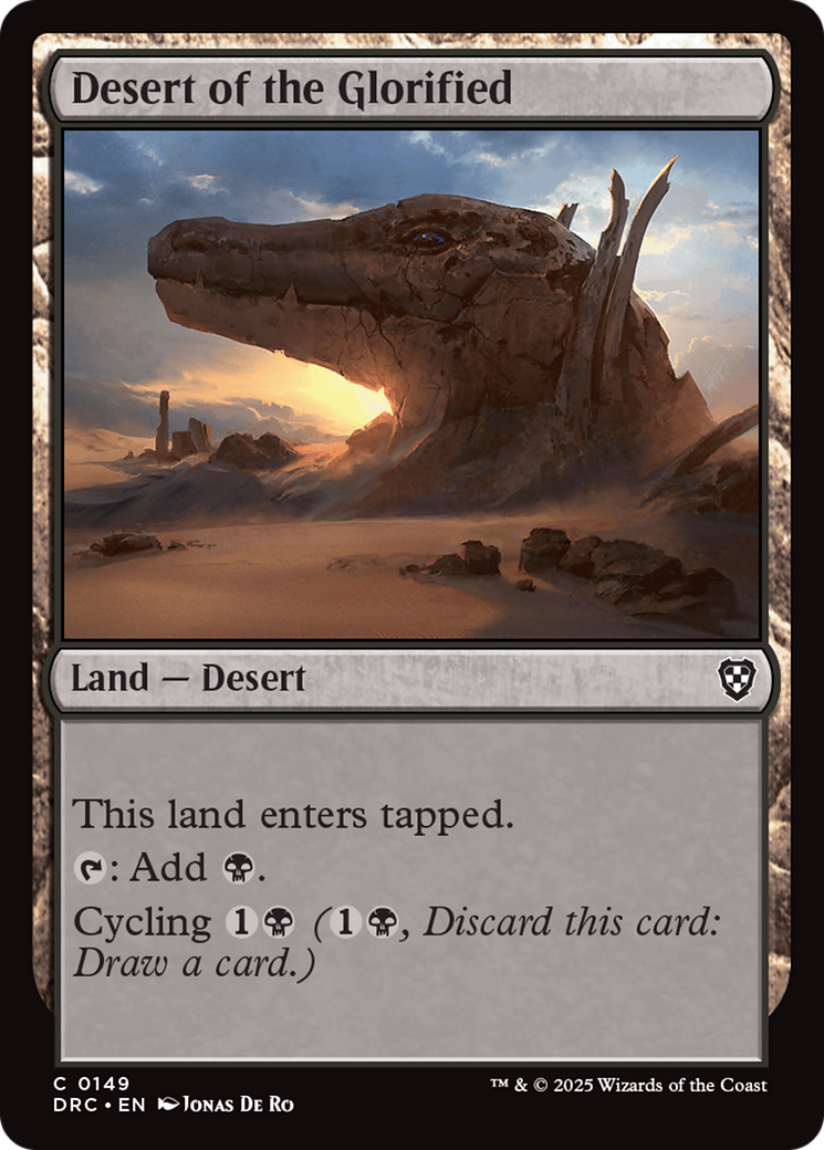 Desert of the Glorified [Aetherdrift Commander] | Pegasus Games WI