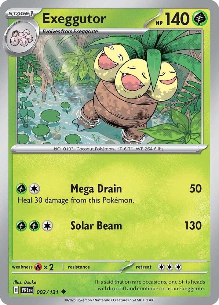 Exeggutor (002/131) [Scarlet & Violet: Prismatic Evolutions] | Pegasus Games WI