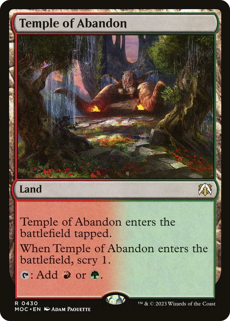 Temple of Abandon [March of the Machine Commander] | Pegasus Games WI