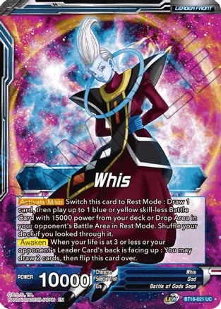 Whis // Whis, Invitation to Battle (BT16-021) [Realm of the Gods] | Pegasus Games WI