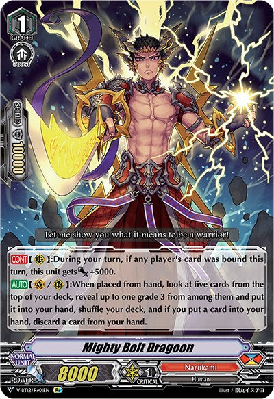 Mighty Bolt Dragoon (V-BT12/Re01EN) [Divine Lightning Radiance] | Pegasus Games WI