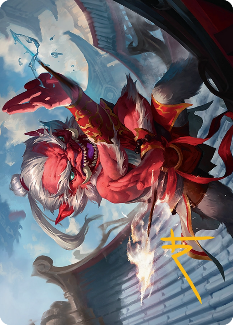 Devoted Duelist Art Card (15/54) [Tarkir: Dragonstorm Art Series] | Pegasus Games WI