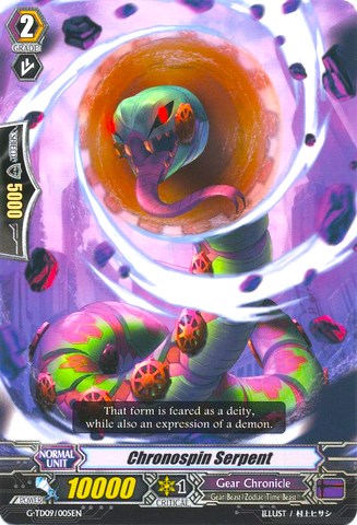 Chronospin Serpent (G-TD09/005EN) [True Zodiac Time Beasts] | Pegasus Games WI