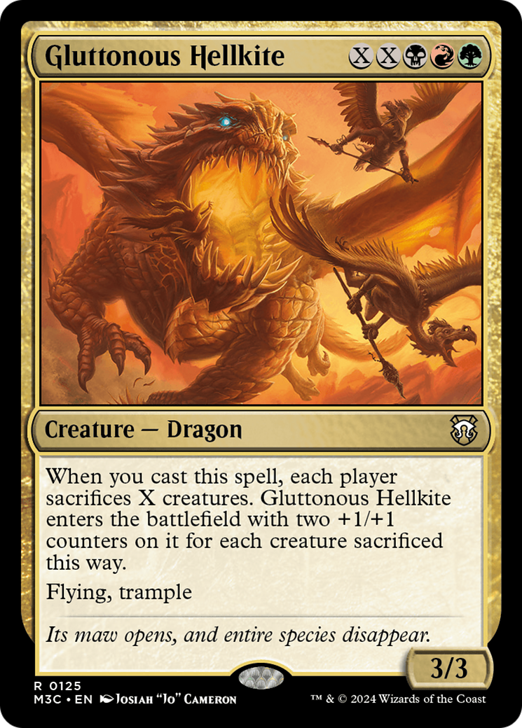 Gluttonous Hellkite [Modern Horizons 3 Commander] | Pegasus Games WI