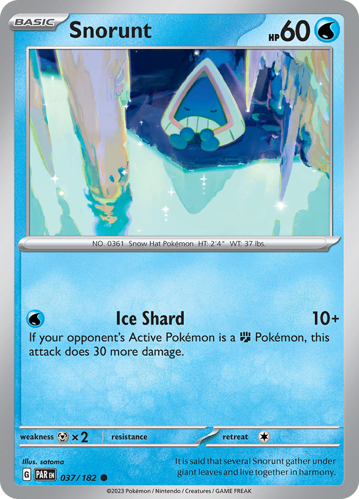 Snorunt (037/182) [Scarlet & Violet: Paradox Rift] | Pegasus Games WI