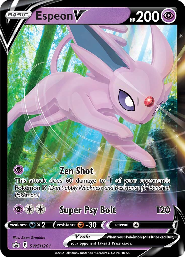 Espeon V (SWSH201) [Sword & Shield: Black Star Promos] | Pegasus Games WI