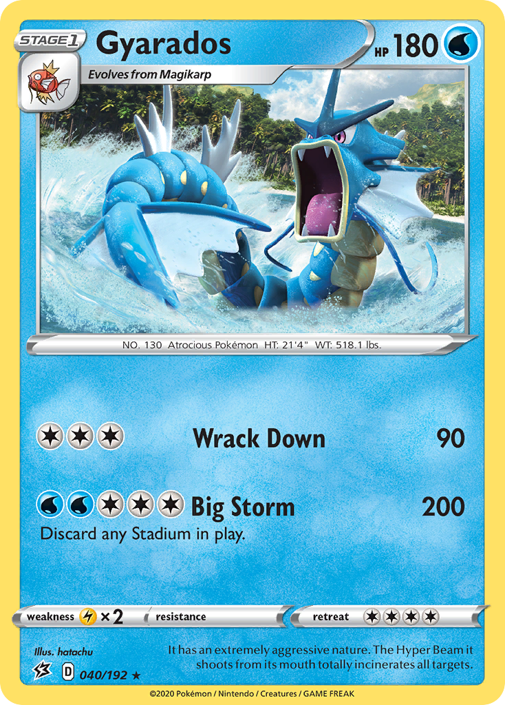 Gyarados (040/192) [Sword & Shield: Rebel Clash] | Pegasus Games WI