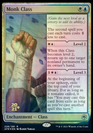 Monk Class [Dungeons & Dragons: Adventures in the Forgotten Realms Prerelease Promos] | Pegasus Games WI