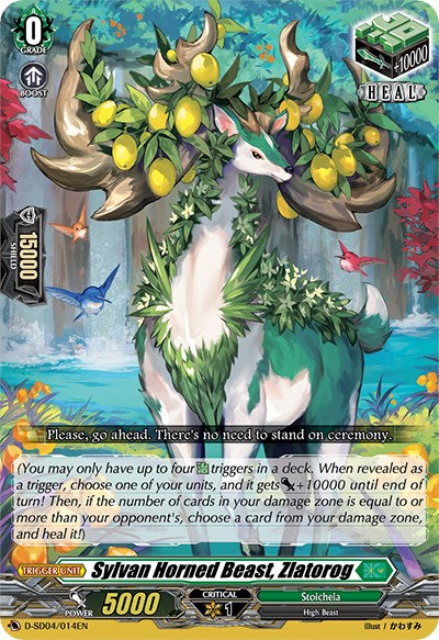 Sylvan Horned Beast, Zlatorog (D-SD04/014EN) [Megumi Okura: Sylvan King] | Pegasus Games WI