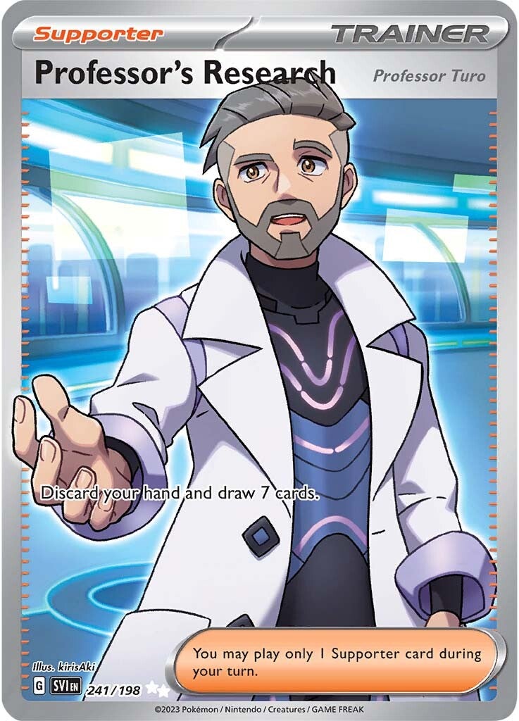 Professor's Research (Professor Turo) (241/198) [Scarlet & Violet: Base Set] | Pegasus Games WI