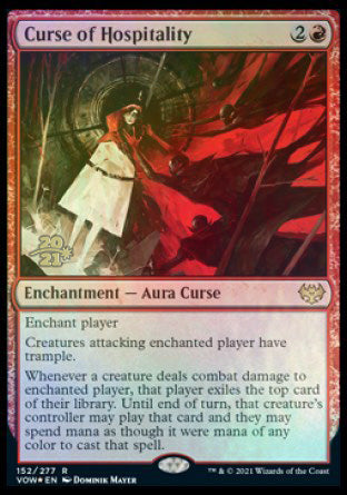 Curse of Hospitality [Innistrad: Crimson Vow Prerelease Promos] | Pegasus Games WI