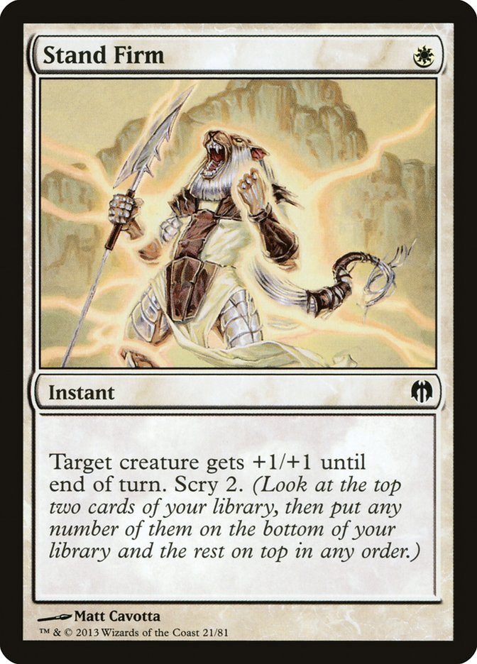 Stand Firm [Duel Decks: Heroes vs. Monsters] | Pegasus Games WI