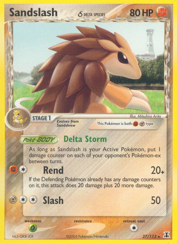 Sandslash (27/113) (Delta Species) [EX: Delta Species] | Pegasus Games WI