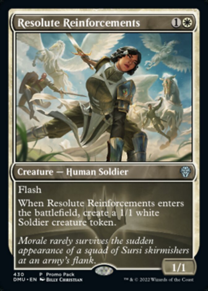 Resolute Reinforcements (Promo Pack) [Dominaria United Promos] | Pegasus Games WI