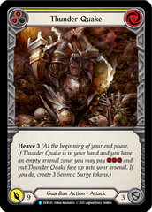 Thunder Quake (Yellow) [EVR025] (Everfest)  1st Edition Rainbow Foil | Pegasus Games WI