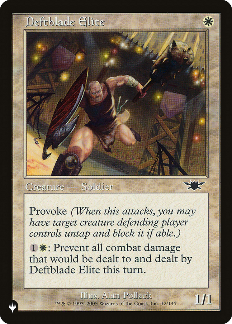 Deftblade Elite [The List] | Pegasus Games WI