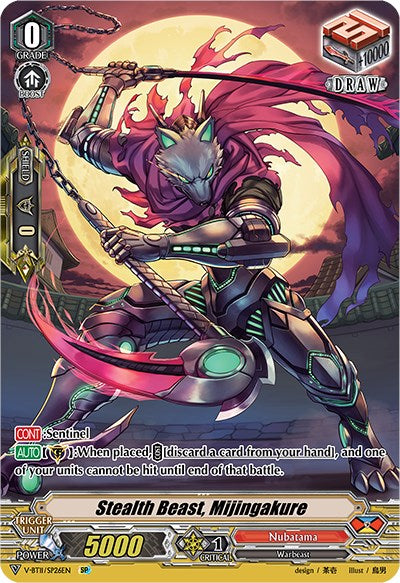 Stealth Beast, Mijingakure (V-BT11/SP26EN) [Storm of the Blue Cavalry] | Pegasus Games WI