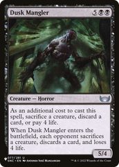 Dusk Mangler [The List Reprints] | Pegasus Games WI