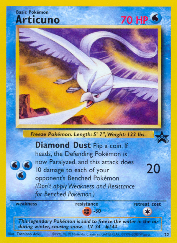 Articuno (22) [Wizards of the Coast: Black Star Promos] | Pegasus Games WI