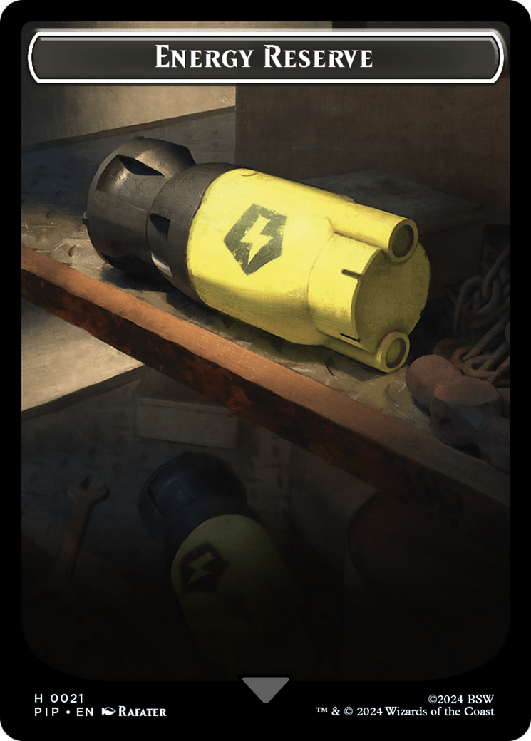 Energy Reserve // Clue Double-Sided Token [Fallout Tokens] | Pegasus Games WI
