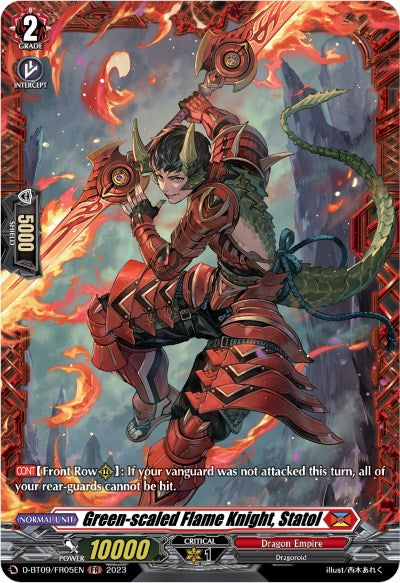 Green-scaled Flame Knight, Statol (D-BT09/FR05EN) [Dragontree Invasion] | Pegasus Games WI