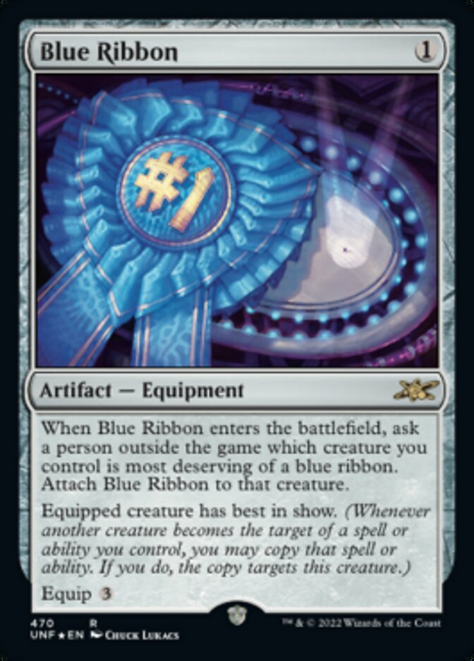 Blue Ribbon (Galaxy Foil) [Unfinity] | Pegasus Games WI