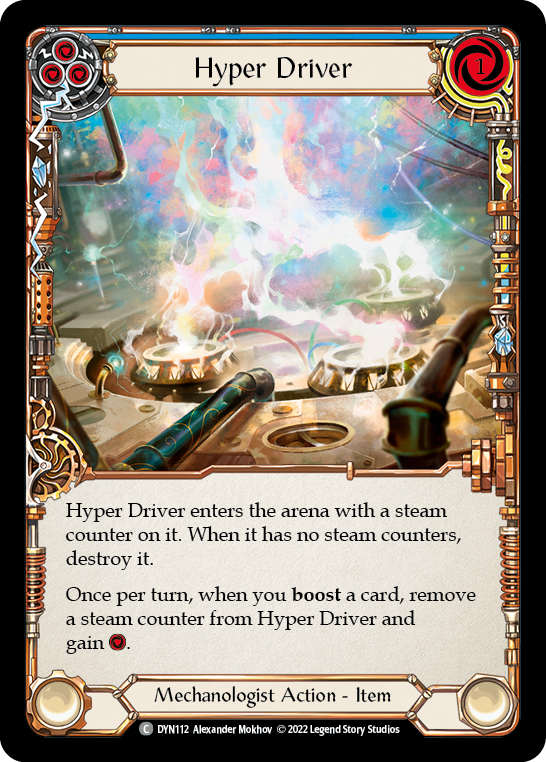 Hyper Driver (Blue) [DYN112] (Dynasty)  Rainbow Foil | Pegasus Games WI