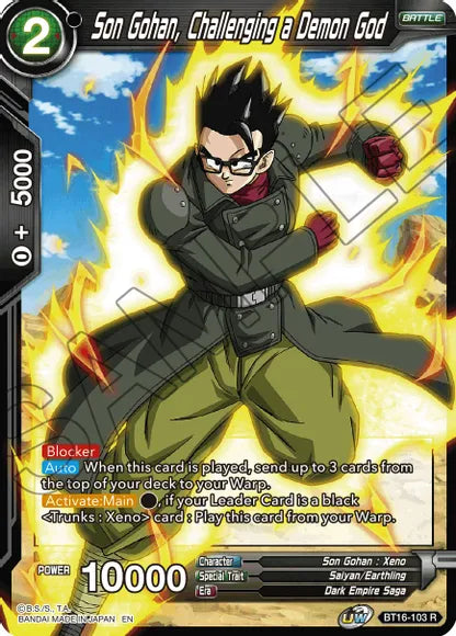 Son Gohan, Challenging a Demon God (BT16-103) [Realm of the Gods] | Pegasus Games WI