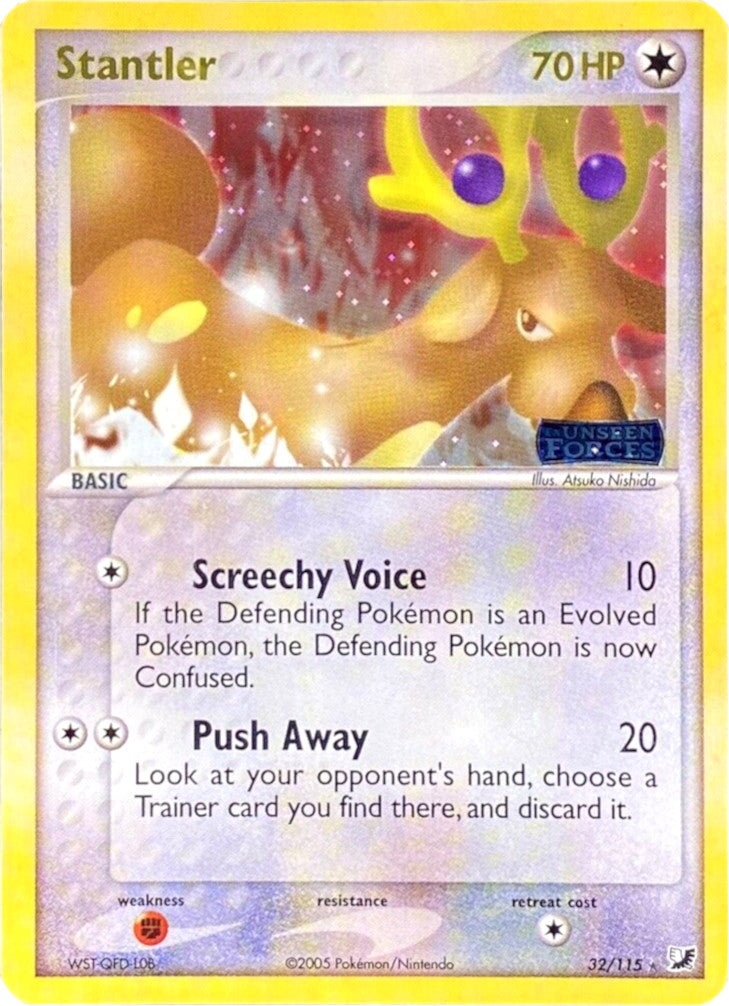 Stantler (32/115) (Stamped) [EX: Unseen Forces] | Pegasus Games WI