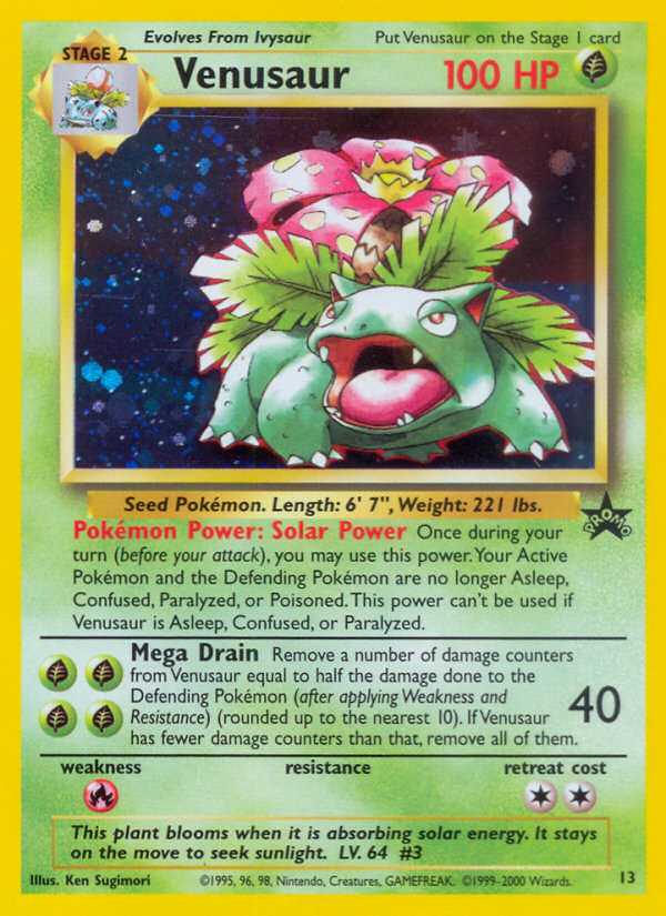 Venusaur (13) [Wizards of the Coast: Black Star Promos] | Pegasus Games WI