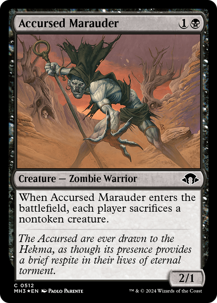 Accursed Marauder (Ripple Foil) [Modern Horizons 3] | Pegasus Games WI