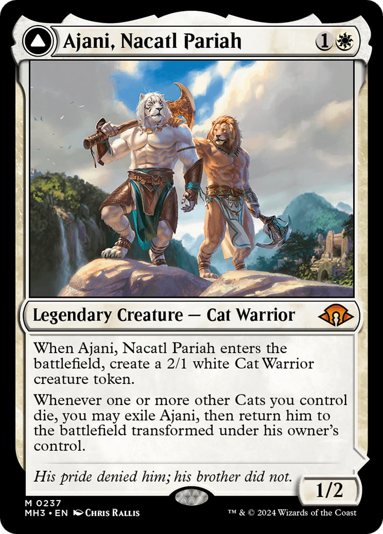 Ajani, Nacatl Pariah // Ajani, Nacatl Avenger [Modern Horizons 3] | Pegasus Games WI