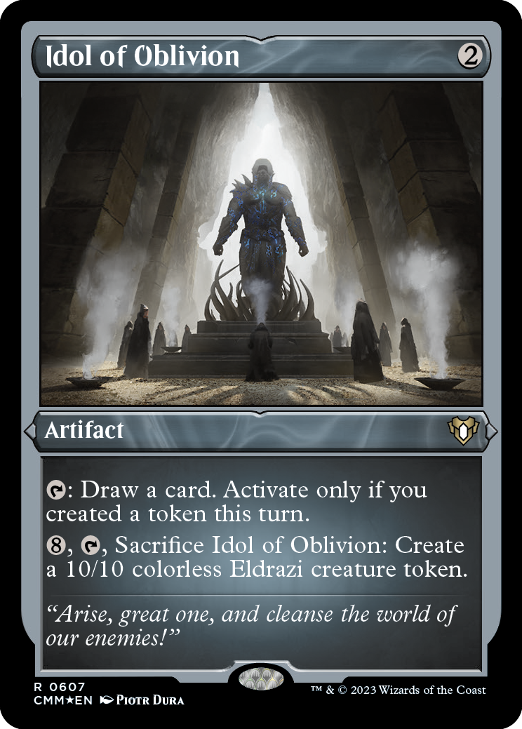 Idol of Oblivion (Foil Etched) [Commander Masters] | Pegasus Games WI