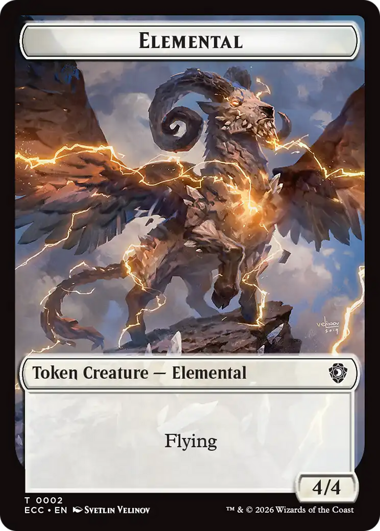 Copy // Elemental (0002) Double-Sided Token [Lorwyn Eclipsed Tokens] | Pegasus Games WI