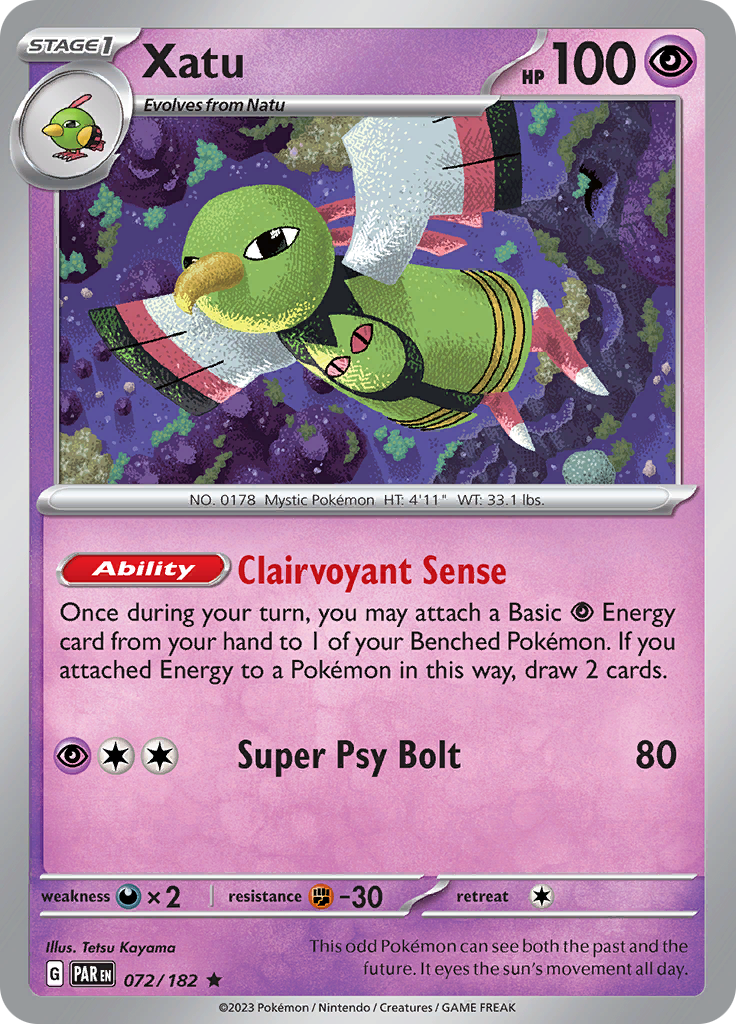 Xatu (072/182) [Scarlet & Violet: Paradox Rift] | Pegasus Games WI