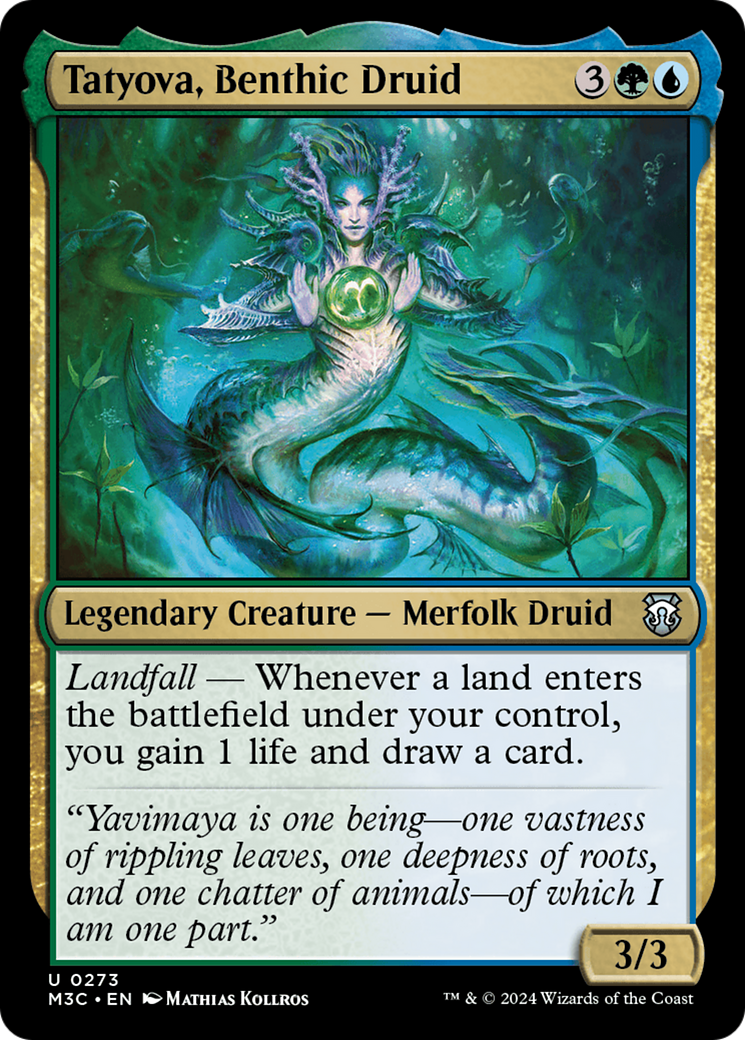 Tatyova, Benthic Druid (Ripple Foil) [Modern Horizons 3 Commander] | Pegasus Games WI