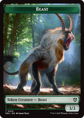 Beast (0010) // Beast (0011) Double-Sided Token [Aetherdrift Commander] | Pegasus Games WI