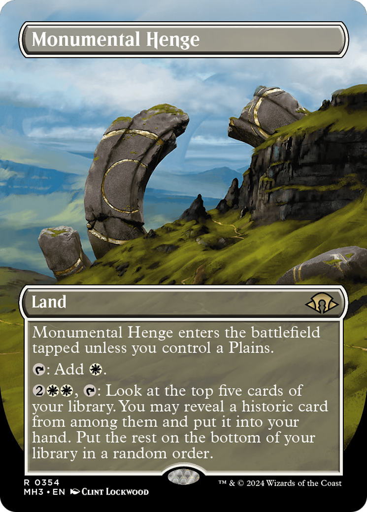 Monumental Henge (Borderless) [Modern Horizons 3] | Pegasus Games WI