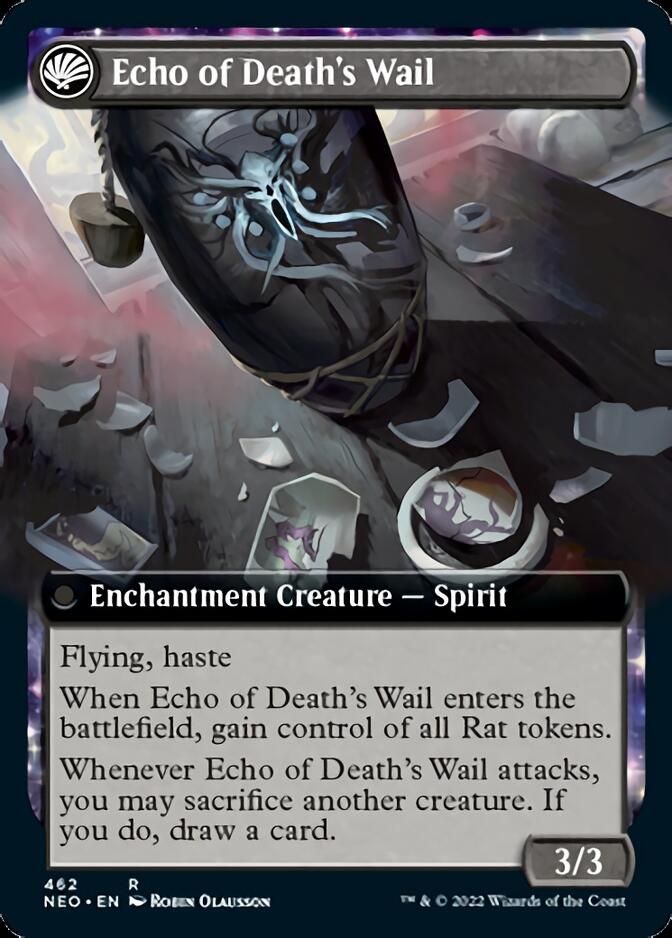 Tribute to Horobi // Echo of Death's Wail (Extended Art) [Kamigawa: Neon Dynasty] | Pegasus Games WI