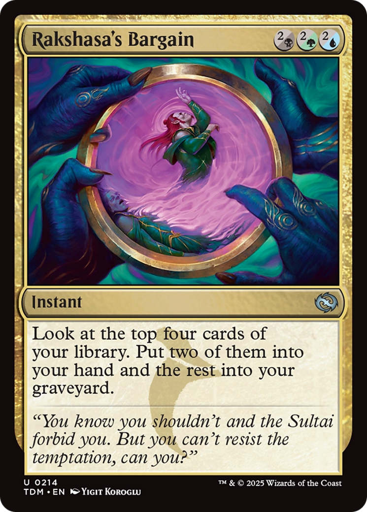 Rakshasa's Bargain [Tarkir: Dragonstorm] | Pegasus Games WI