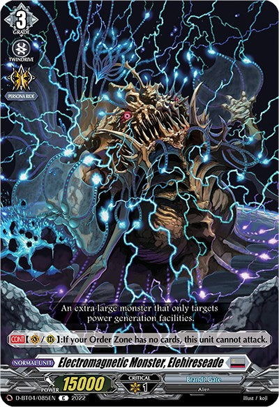 Electromagnetic Monster, Elehireseade (D-BT04/085EN) [Awakening of Chakrabarthi] | Pegasus Games WI