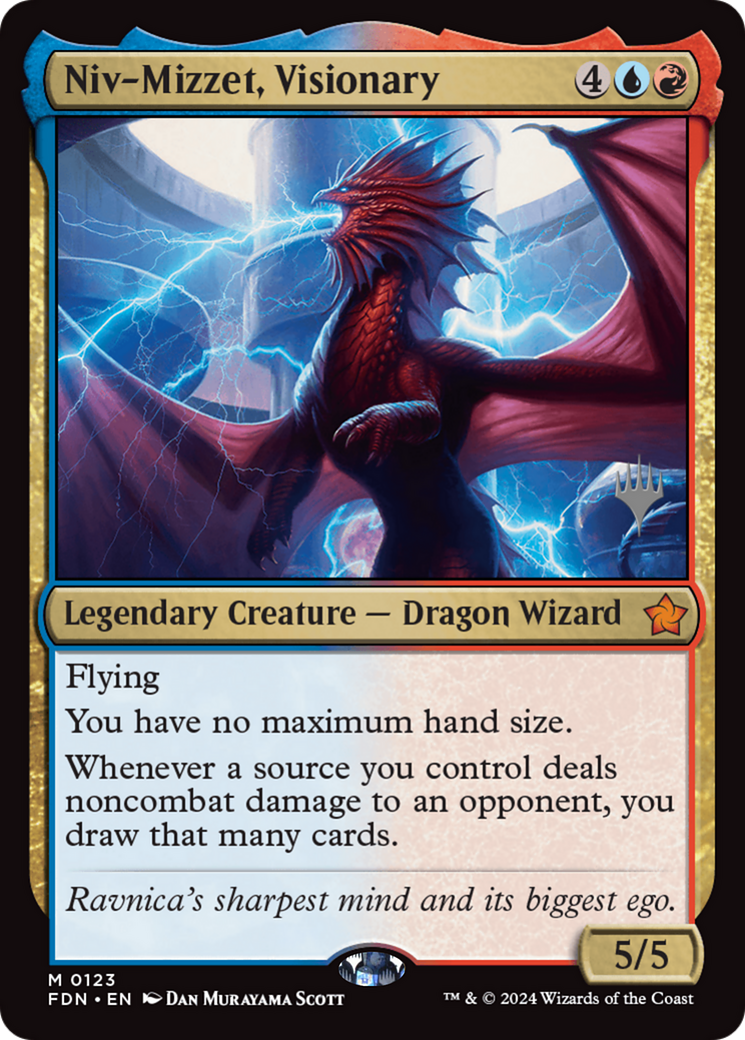 Niv-Mizzet, Visionary (Promo Pack) [Foundations Promos] | Pegasus Games WI