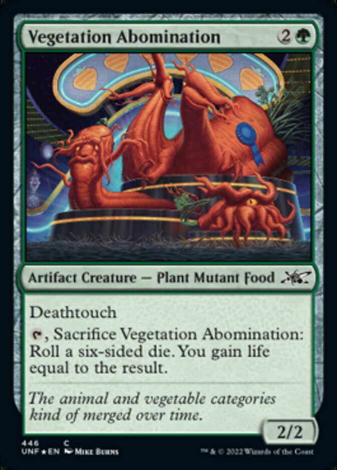 Vegetation Abomination (Galaxy Foil) [Unfinity] | Pegasus Games WI