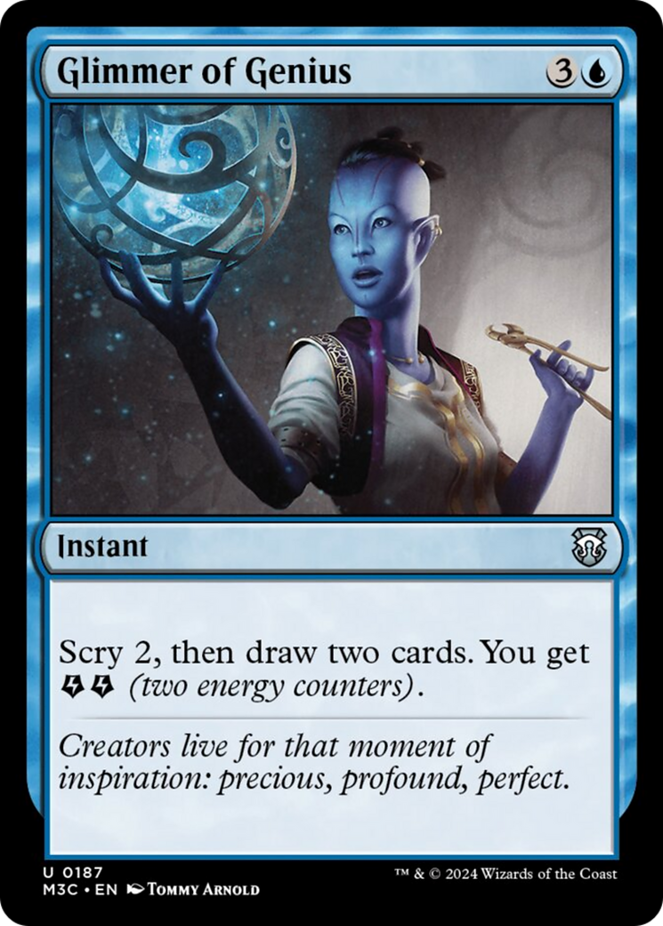 Glimmer of Genius (Ripple Foil) [Modern Horizons 3 Commander] | Pegasus Games WI
