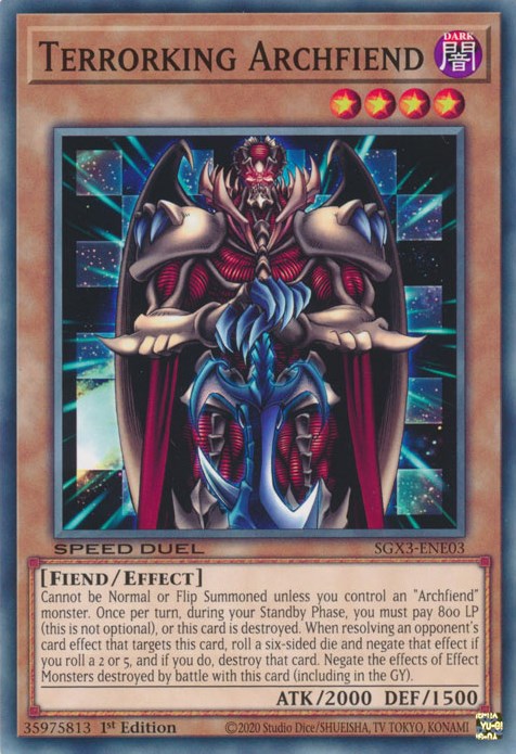 Terrorking Archfiend [SGX3-ENE03] Common | Pegasus Games WI