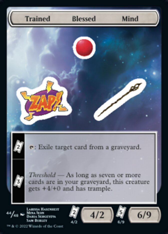 Trained Blessed Mind [Unfinity Stickers] | Pegasus Games WI