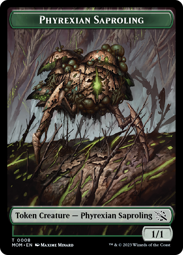 Elemental (9) // Phyrexian Saproling Double-Sided Token [March of the Machine Tokens] | Pegasus Games WI