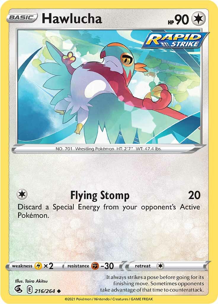 Hawlucha (216/264) [Sword & Shield: Fusion Strike] | Pegasus Games WI